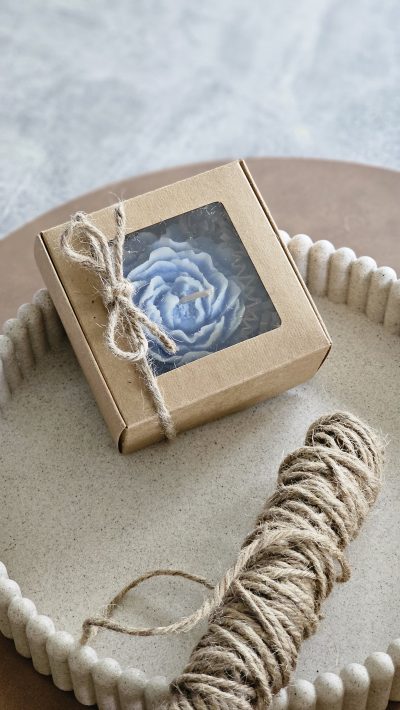 Bougie pivoine bleue - grand frais – Image 4