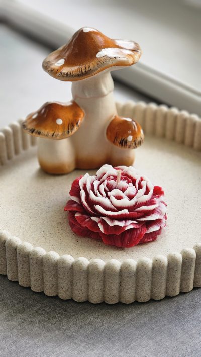 Bougie pivoine rouge - fruit defendu – Image 2