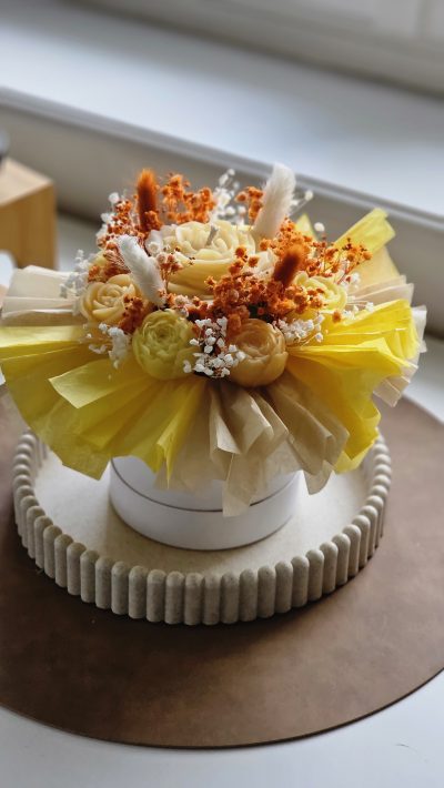 Bouquet box S - citron meringué