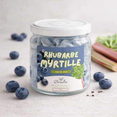 Bougie Rhubarbe Myrtille – 180g