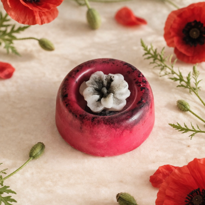 Fondant parfumé coquelicot