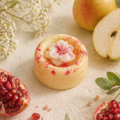 Fondant parfumé poire grenade