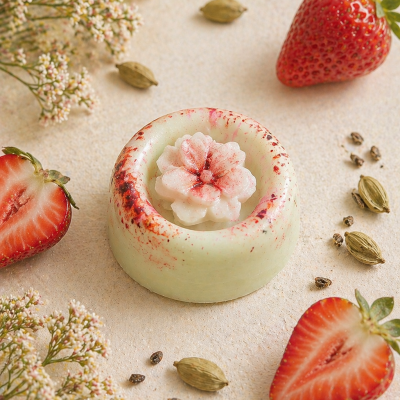 Fondant parfumé fraise cardamome